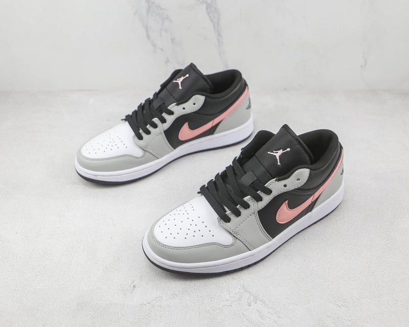 JD 1 Low Black Grey Pink
