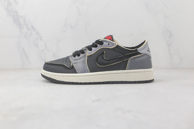 JD 1 Low Black Smoke Grey