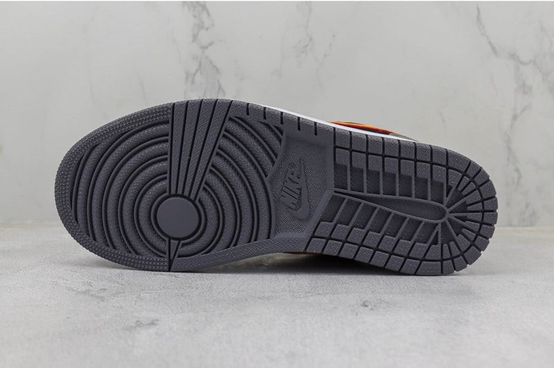 JD 1 Low Graphite Vivid Orange