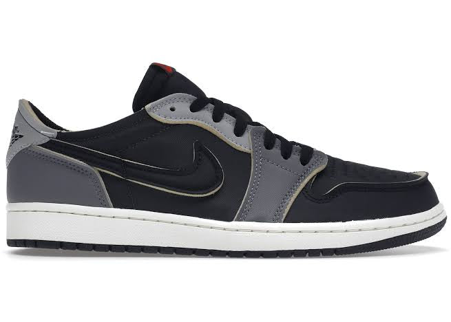 JD 1 Low Black Smoke Grey