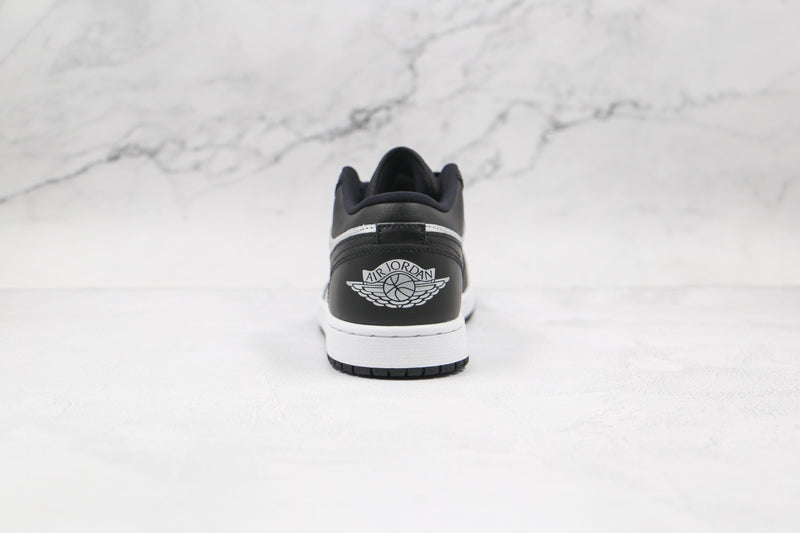 JD 1 Low Black Metallic Silver